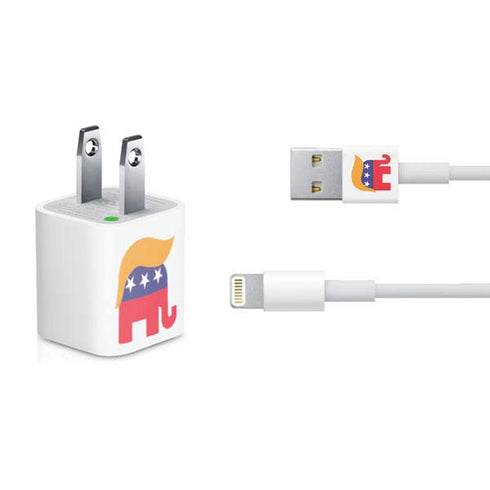 Republican Trump Hair iPhone Charger (5W USB) Skin
