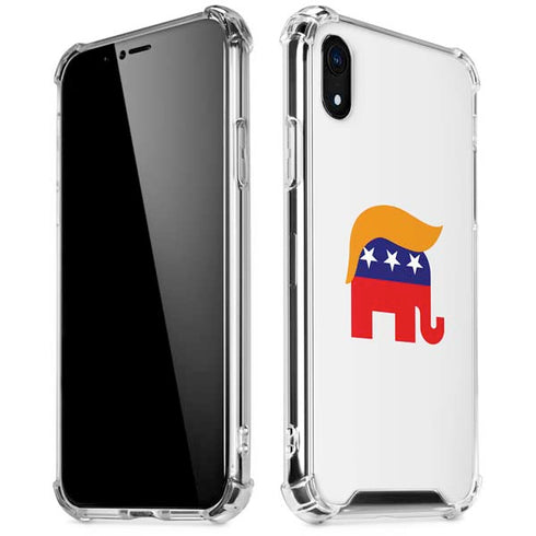 Republican Trump Hair iPhone XR Clear Case