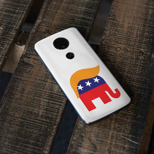 Republican Trump Hair Moto E5 Plus Skin