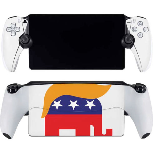 Republican Trump Hair PlayStation Portal Remote Player Skin