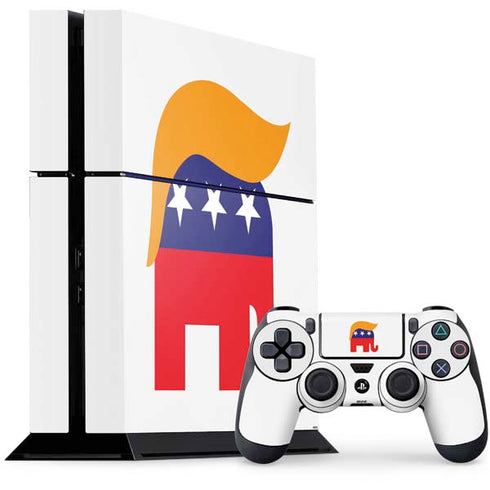 Republican Trump Hair PS4 Console and Controller Bundle Skin