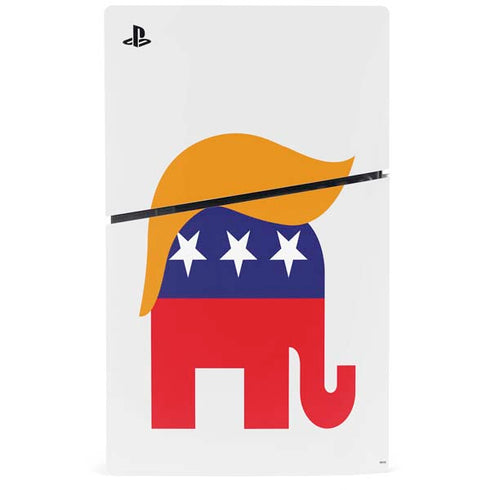 Republican Trump Hair PS5 Slim Digital Edition Console Skin