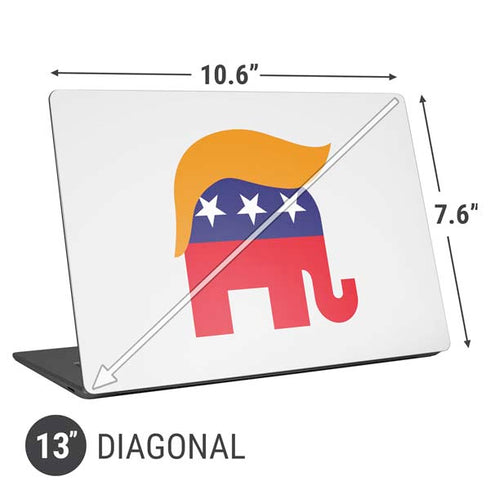 Republican Trump Hair Universal Laptop 13in (10.6 x 7.6in) Skin