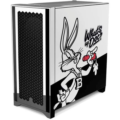 Looney Tunes Retro Bugs Bunny Corsair 4000D Tempered Glass Mid-Tower ATX Case Skin