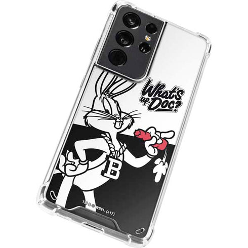 Looney Tunes Retro Bugs Bunny Galaxy S21 Ultra 5G Clear Case