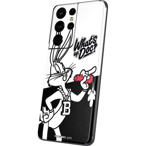 Looney Tunes Retro Bugs Bunny Galaxy S21 Ultra 5G Skin