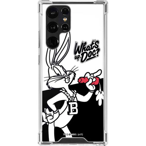Looney Tunes Retro Bugs Bunny Galaxy S22 Ultra Clear Case