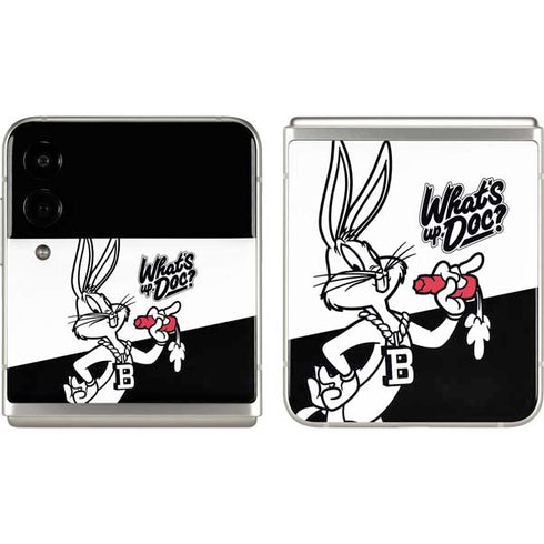 Looney Tunes Retro Bugs Bunny Galaxy Z Flip3 5G Skin