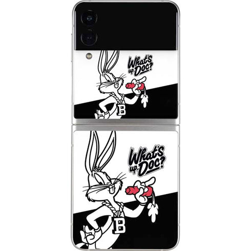 Looney Tunes Retro Bugs Bunny Galaxy Z Flip3 5G Skin