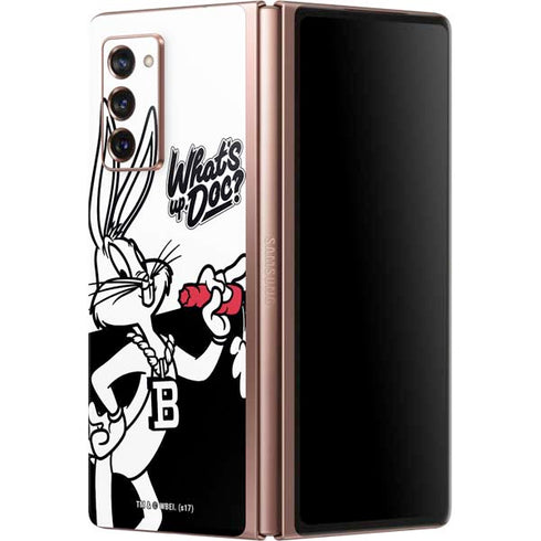 Looney Tunes Retro Bugs Bunny Galaxy Z Fold2 5G Skin