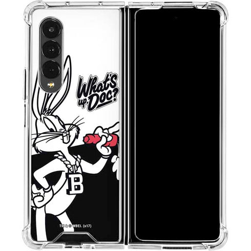 Looney Tunes Retro Bugs Bunny Galaxy Z Fold4 5G Clear Case