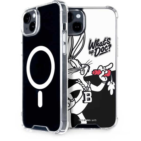 Looney Tunes Retro Bugs Bunny iPhone 15 Plus MagSafe Case