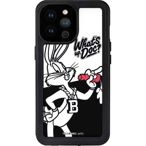 Looney Tunes Retro Bugs Bunny iPhone 14 Pro Max Waterproof Case