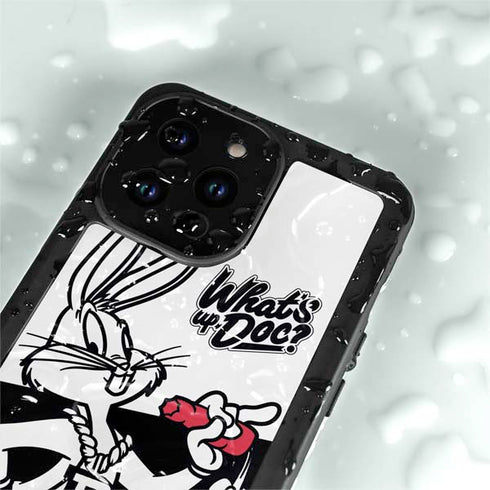 Looney Tunes Retro Bugs Bunny iPhone 14 Pro Waterproof Case