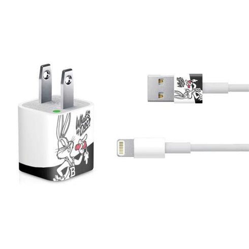 Looney Tunes Retro Bugs Bunny iPhone Charger (5W USB) Skin