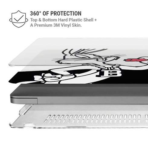 Looney Tunes Retro Bugs Bunny MacBook Pro 16in (2021-25) Case plus Skin