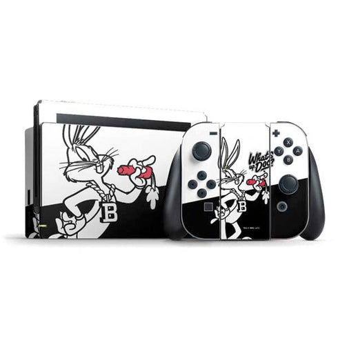 Looney Tunes Retro Bugs Bunny Nintendo Switch Bundle Skin
