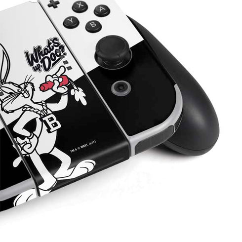 Looney Tunes Retro Bugs Bunny Nintendo Switch OLED (2021) Skin