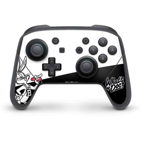 Looney Tunes Retro Bugs Bunny Nintendo Switch Pro Controller Skin