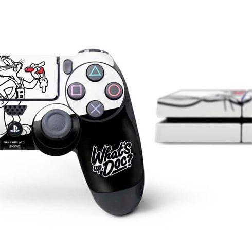 Looney Tunes Retro Bugs Bunny PS4 Console and Controller Bundle Skin