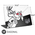 Looney Tunes Retro Bugs Bunny Universal Laptop 18in (14.6 x 10.6in) Skin