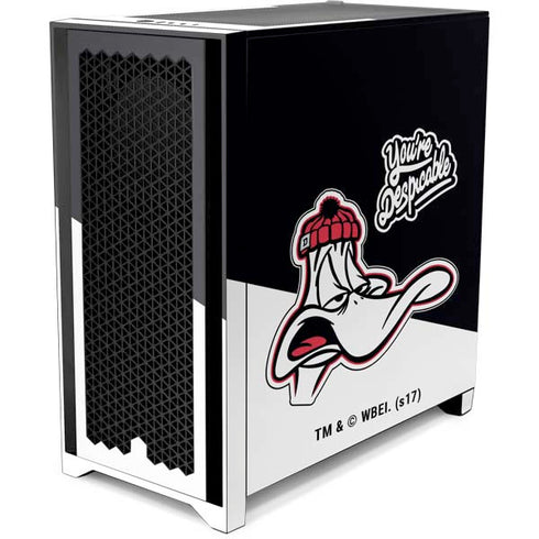Looney Tunes Retro Daffy Duck Corsair 4000D Tempered Glass Mid-Tower ATX Case Skin