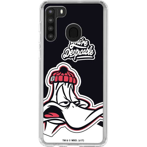 Looney Tunes Retro Daffy Duck Galaxy A21 Clear Case