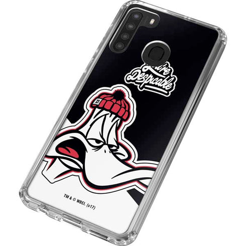 Looney Tunes Retro Daffy Duck Galaxy A21 Clear Case