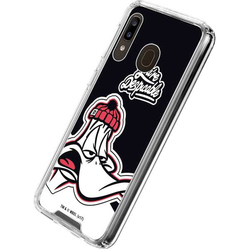 Looney Tunes Retro Daffy Duck Galaxy A30 Clear Case