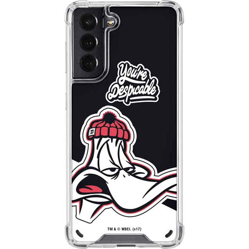 Looney Tunes Retro Daffy Duck Galaxy S21 5G Clear Case