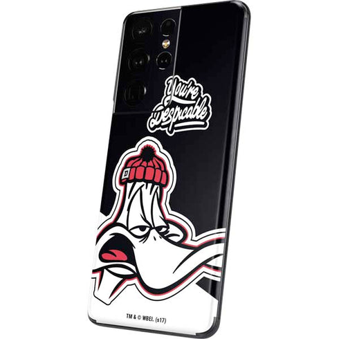 Looney Tunes Retro Daffy Duck Galaxy S21 Ultra 5G Skin