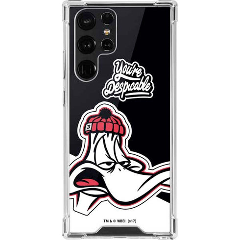 Looney Tunes Retro Daffy Duck Galaxy S22 Ultra Clear Case