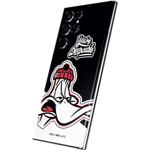 Looney Tunes Retro Daffy Duck Galaxy S22 Ultra Skin