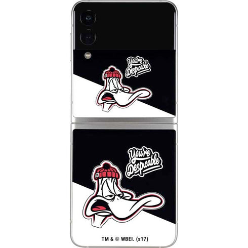 Looney Tunes Retro Daffy Duck Galaxy Z Flip3 5G Skin