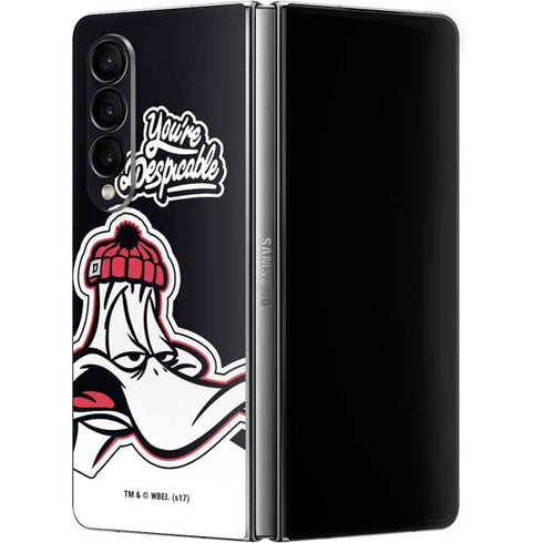 Looney Tunes Retro Daffy Duck Galaxy Z Fold4 5G Skin