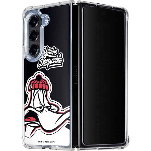 Looney Tunes Retro Daffy Duck Galaxy Z Fold5 5G Clear Case