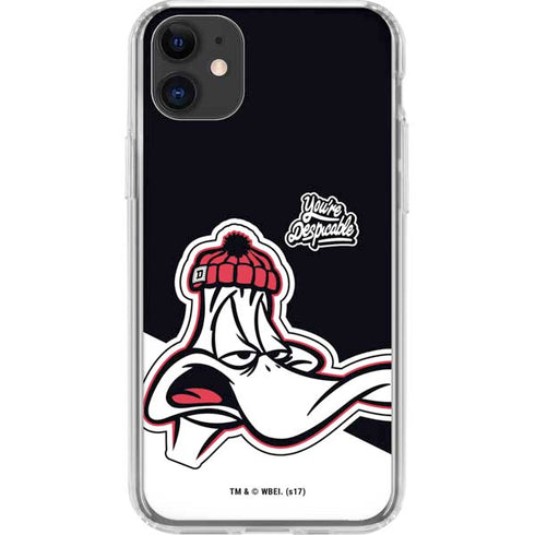 Looney Tunes Retro Daffy Duck iPhone 11 Clear Case