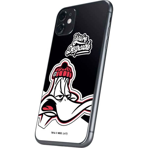Looney Tunes Retro Daffy Duck iPhone 11 Skin