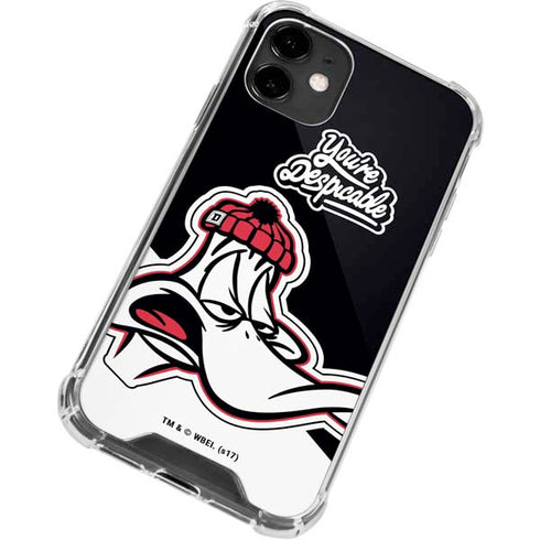 Looney Tunes Retro Daffy Duck iPhone 12 Mini Clear Case
