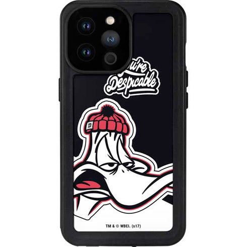 Looney Tunes Retro Daffy Duck iPhone 14 Pro Max Waterproof Case