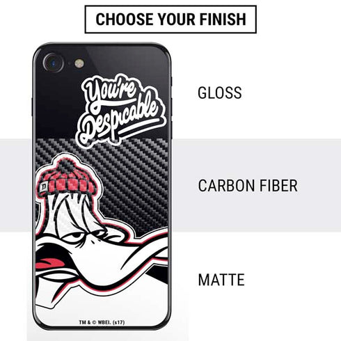 Looney Tunes Retro Daffy Duck iPhone SE (2nd & 3rd Gen) Skin