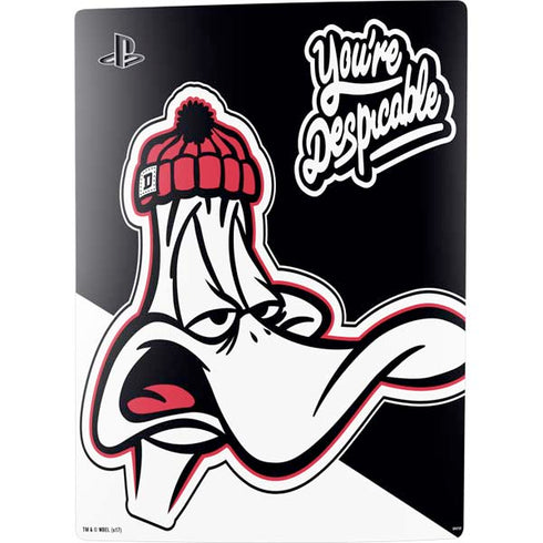 Looney Tunes Retro Daffy Duck PS5 Digital Edition Console Skin