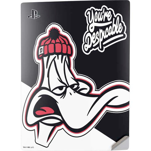 Looney Tunes Retro Daffy Duck PS5 Digital Edition Console Skin