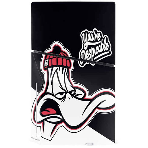 Looney Tunes Retro Daffy Duck PS5 Slim Disk Console Skin