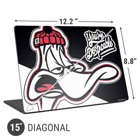 Looney Tunes Retro Daffy Duck Universal Laptop 15in (12.2 x 8.8in) Skin