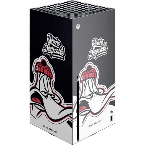 Looney Tunes Retro Daffy Duck Xbox Series X Console Skin