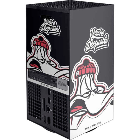 Looney Tunes Retro Daffy Duck Xbox Series X Console Skin