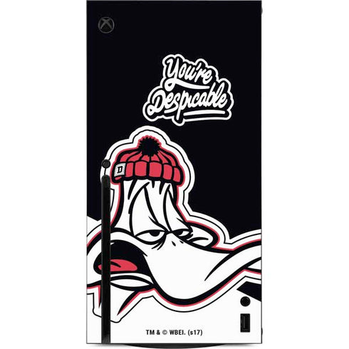 Looney Tunes Retro Daffy Duck Xbox Series X Console Skin