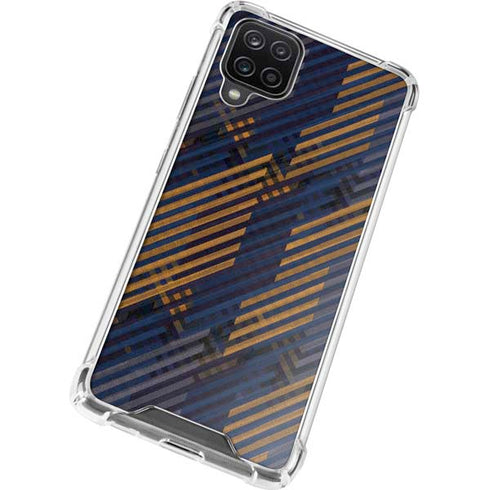 Retro Fall Pattern Galaxy A12 Clear Case