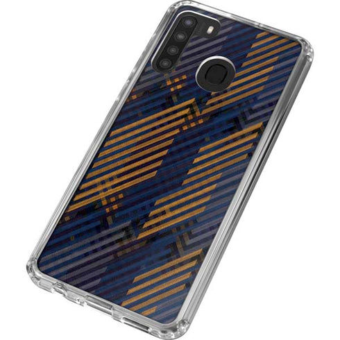 Retro Fall Pattern Galaxy A21 Clear Case